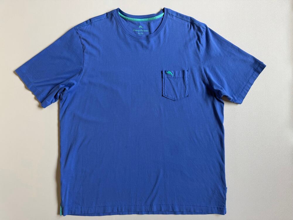 Tommy Bahama Men's Blue Bali Skyline Short Sleeve Prima Cotton T-Shirt Size XL